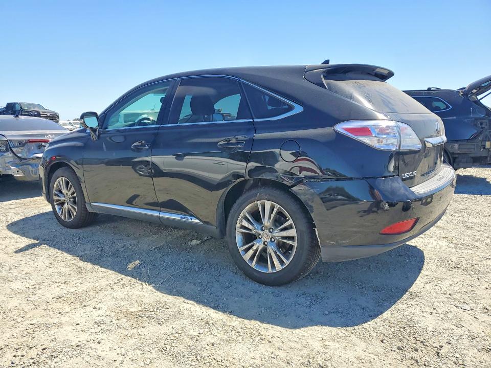 2010 Lexus Rx VIN JTJZB1BA4A2002978 COPART salvage auction — REAR END, Ca - Salvage Certificate, sold $1,600 on 2026-07-23 (photo 2)