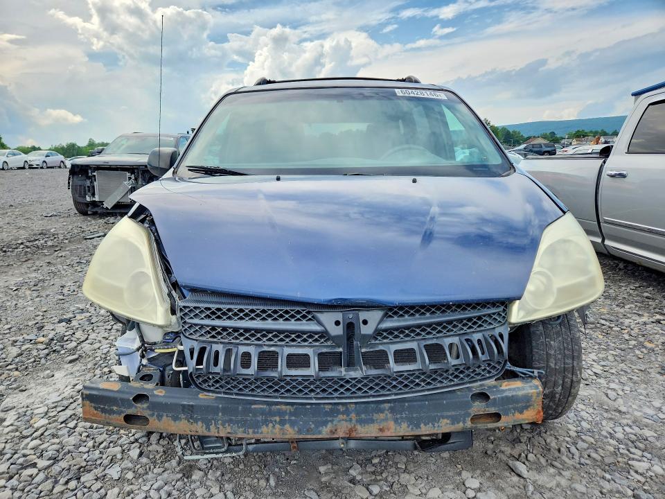 2005 Toyota Sienna VIN 5TDBA23C95S053968 COPART salvage auction — FRONT END, Pa - Certificate Of Salvage, sold $400 on 2026-07-29 (photo 5)