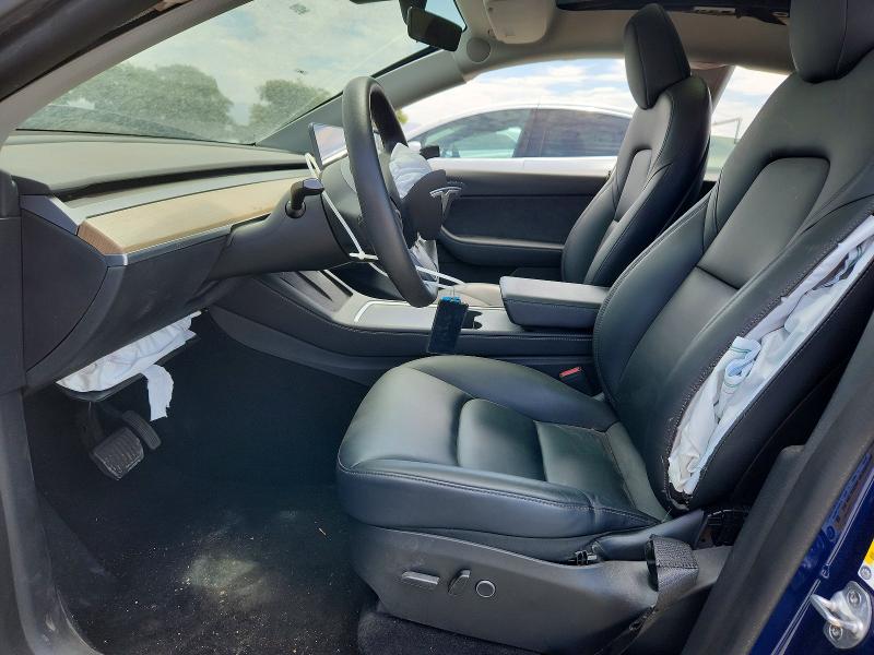 2022 Tesla Model y VIN 7SAYGDEE3NA006734 COPART salvage auction — FRONT END, Ca - Salvage Certificate, sold $5,200 on 2026-07-28 (photo 7)