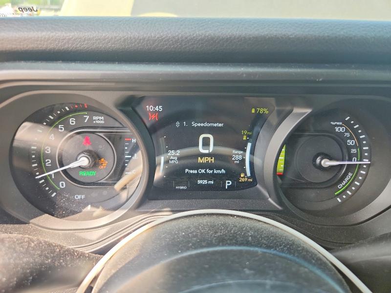 2025 Jeep Wrangler / VIN 1C4RJXN68SW524510 COPART salvage auction — REAR END, Mi - Cert Of Title-Salvage Vehicle, sold $13,700 on 2026-07-28 (photo 9)