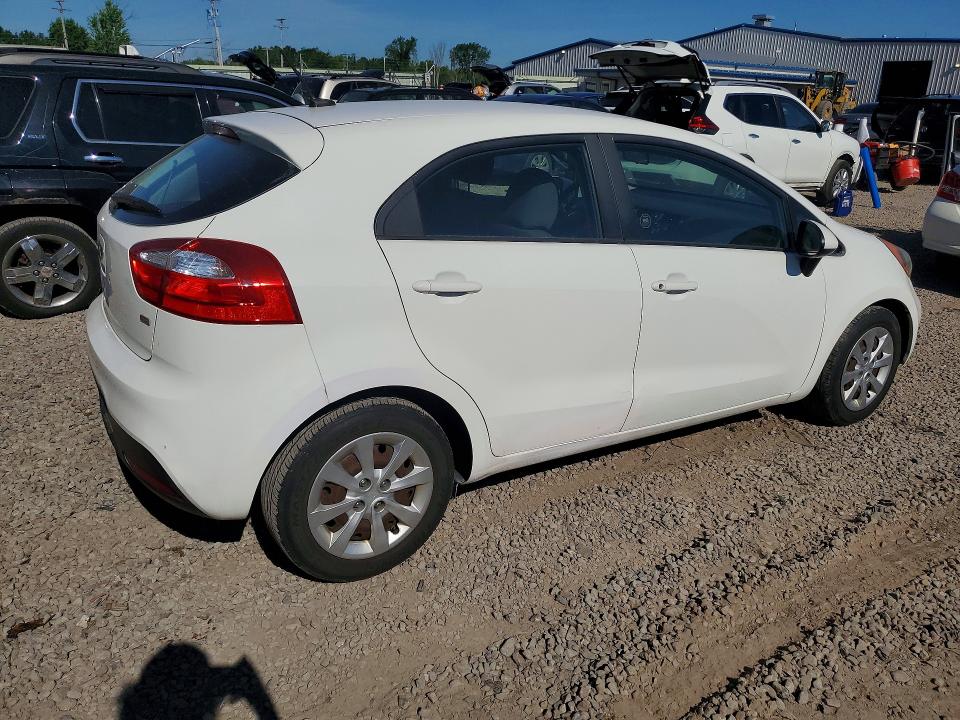 2014 Kia Rio VIN KNADM5A3XE6413654 COPART salvage auction — MINOR DENT/SCRATCHES, Ny - Certificate Of Title, sold $400 on 2026-07-29 (photo 3)