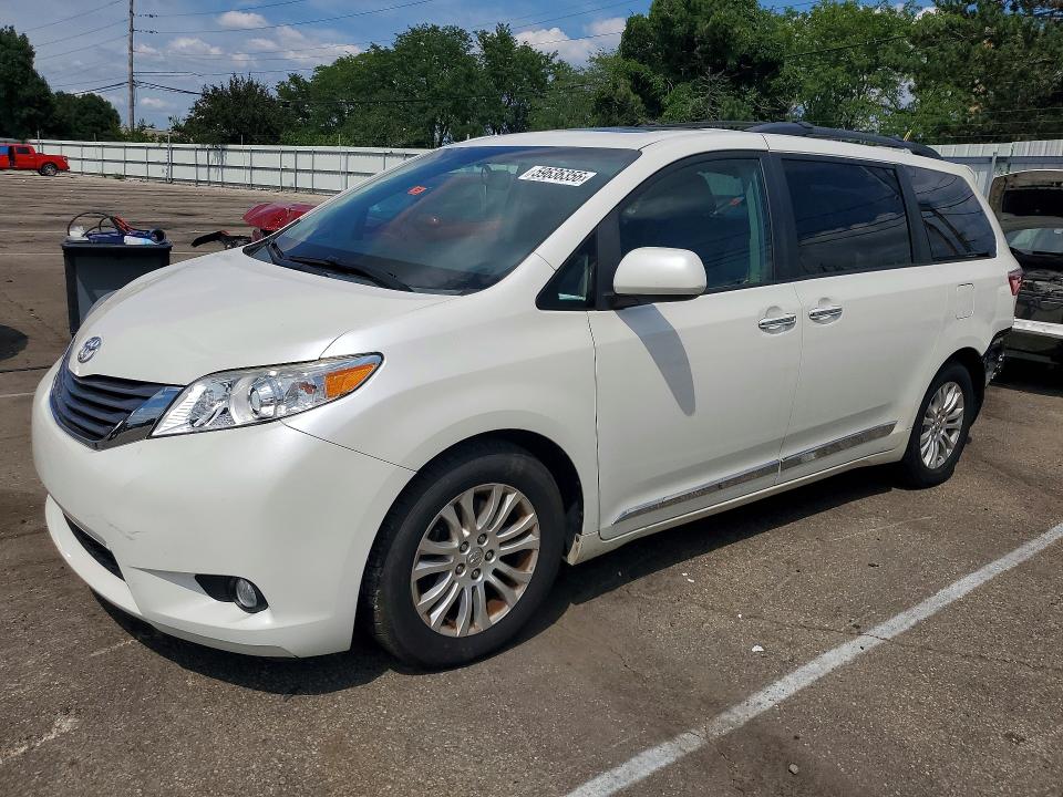2015 Toyota Sienna VIN 5TDYK3DC5FS684214 COPART salvage auction — REAR END, St - Salvage Title, sold $6,200 on 2026-07-15 (photo 1)