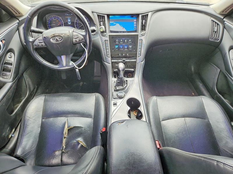 2015 Infiniti Q50 VIN JN1BV7AP4FM355210 COPART salvage auction — FRONT END, CA - SALVAGE CERTIFICATE, sold $900 on 2026-07-23 (photo 8)