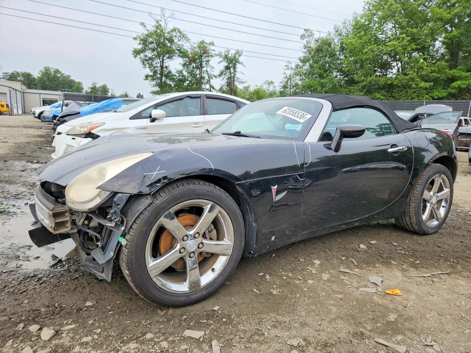 2007 Pontiac Solstice VIN 1G2MB35B27Y107266 COPART salvage auction — FRONT END, MD - CERT OF SALVAGE > 75% DAMAGE (P), sold $525 on 2026-07-31 (photo 1)