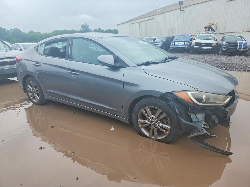 2017 Hyundai Elantra VIN KMHD84LF9HU371322 COPART salvage auction — VANDALISM, Pa - Cert Of Title, sold $1,450 on 2026-07-15 (photo 4)