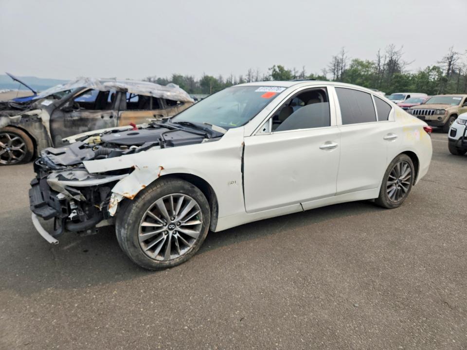 2018 Infiniti Q50 VIN JN1CV7AR7JM280520 COPART salvage auction — FRONT END, AZ - CERT OF TITLE - SALVAGE, sold $475 on 2026-07-27 (photo 1)