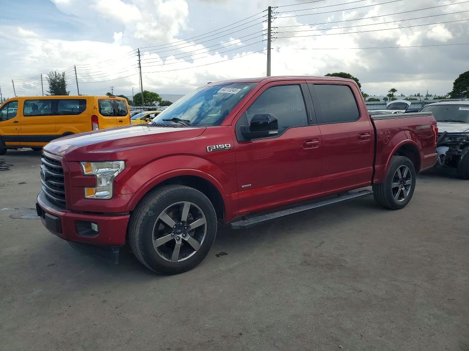 2017 Ford F-150 VIN 1FTEW1CG1HFB74011 COPART salvage auction — DAMAGE HISTORY, Salvage Title, sold $13,000 on 2026-07-29 (photo 1)