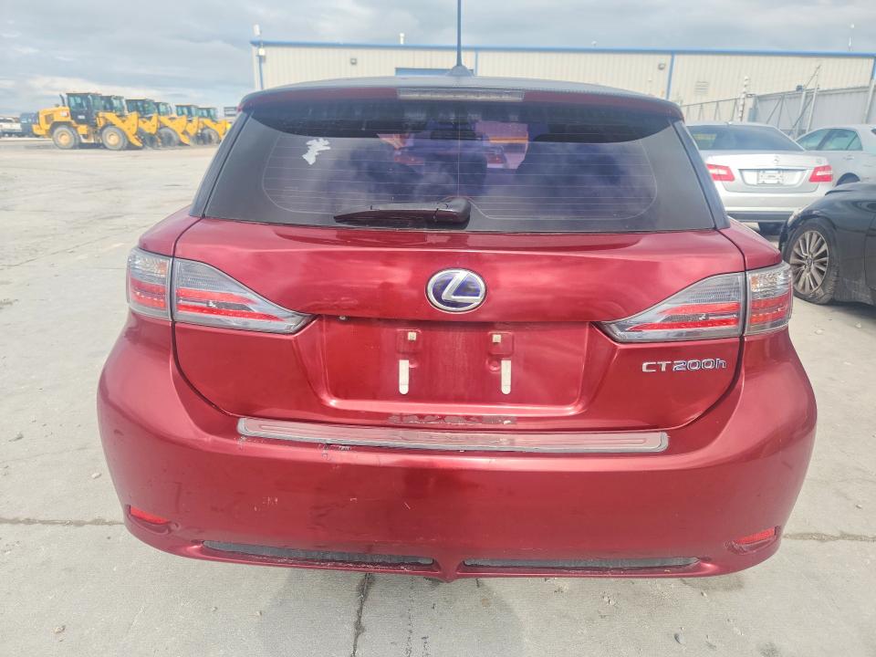 2012 Lexus Ct VIN JTHKD5BHXC2100384 COPART salvage auction — FRONT END, Tx - Salvage Vehicle Title, sold $1,650 on 2026-07-28 (photo 6)