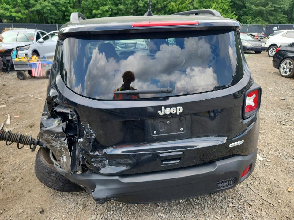 2019 Jeep Renegade VIN ZACNJABB9KPK84343 COPART salvage auction — REAR END, Md - Cert Of Salvage > 75% Damage, sold $675 on 2026-08-07 (photo 6)