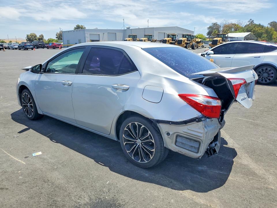 2015 Toyota Corolla VIN 5YFBURHE1FP271391 COPART salvage auction — FRONT END, Ca - Salvage Certificate, sold $1,600 on 2026-07-15 (photo 2)