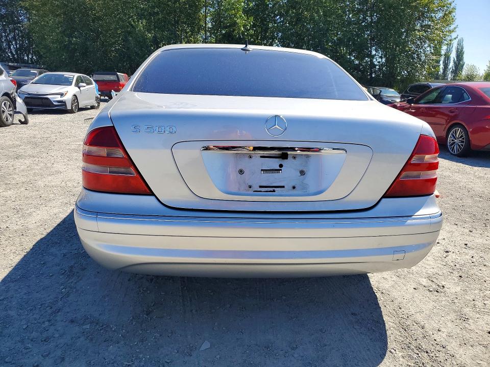 2001 Mercedes-benz S class VIN WDBNG75J21A222254 COPART salvage auction — REAR END, WA - BILL OF SALE, sold $300 on 2026-07-27 (photo 6)