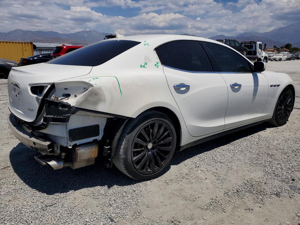 2016 Maserati Ghibli VIN ZAM57XSA2G1167816 COPART salvage auction — REAR END, Ca - Salvage Certificate, sold $825 on 2026-07-22 (photo 3)
