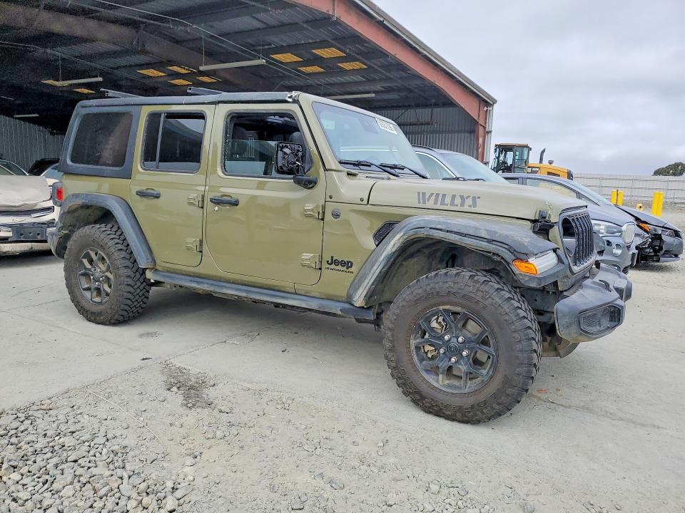 2025 Jeep Wrangler / VIN 1C4PJXDG5SW509013 COPART salvage auction — ROOF, Ca - Salvage Certificate, sold $15,000 on 2026-07-09 (photo 4)
