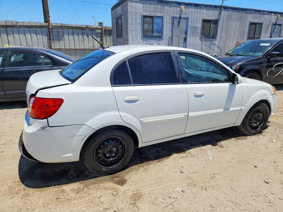 2010 Kia Rio VIN KNADH4A39A6692121 COPART salvage auction — REAR END, Ca - Salvage Certificate, sold $625 on 2026-07-16 (photo 3)