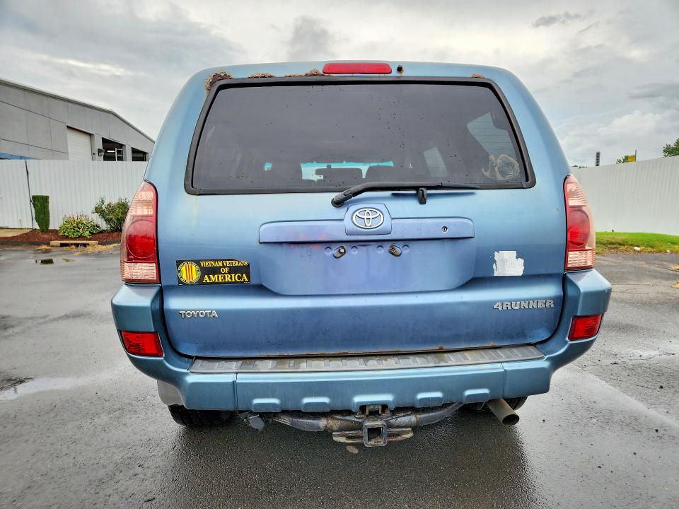 2005 Toyota 4runner VIN JTEBT14R750055210 COPART salvage auction — REAR END, Ma - Certificate Of Title, sold $475 on 2026-07-24 (photo 6)