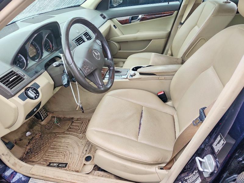 2009 Mercedes-benz C class VIN WDDGF81X29R084506 COPART salvage auction — FRONT END, CT - CERTIFICATE OF TITLE, sold $500 on 2026-07-10 (photo 7)