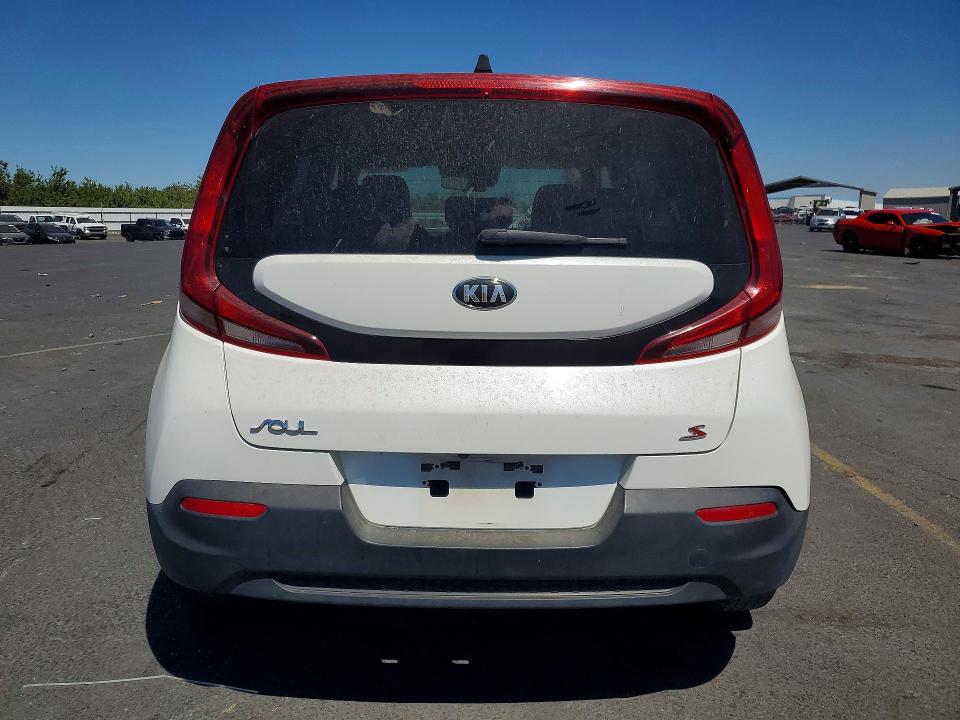 2020 Kia Soul VIN KNDJ23AU8L7028092 COPART salvage auction — FRONT END, Ca - Salvage Certificate, sold $1,650 on 2026-07-20 (photo 6)