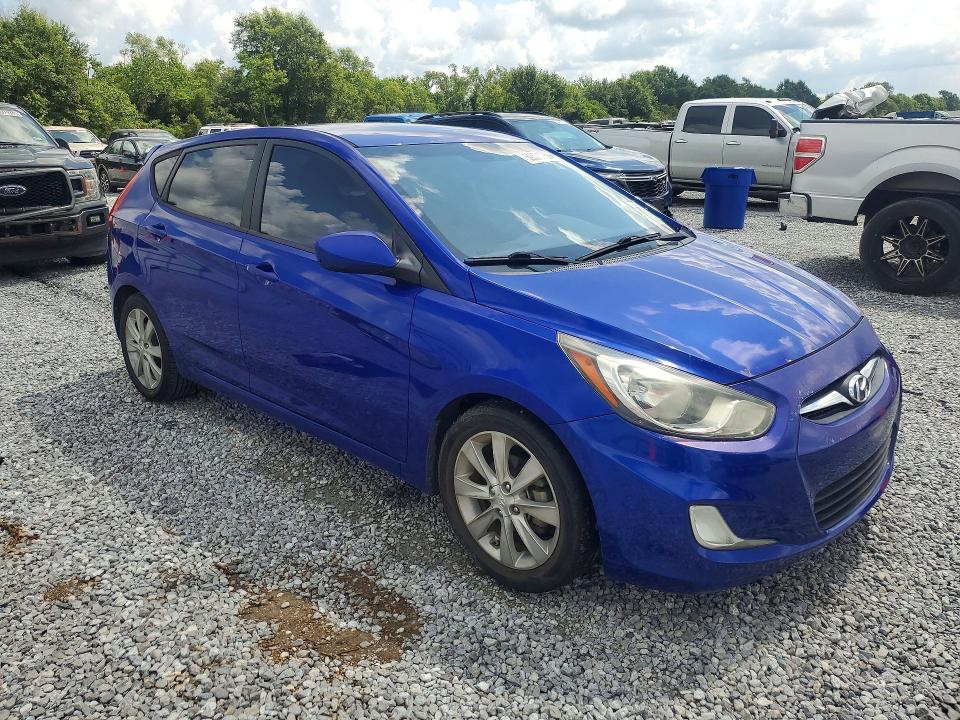 2012 Hyundai Accent VIN KMHCU5AE4CU057447 COPART salvage auction — MINOR DENT/SCRATCHES, LA - CERT OF TITLE-SALVAGE, sold $125 on 2026-07-27 (photo 4)