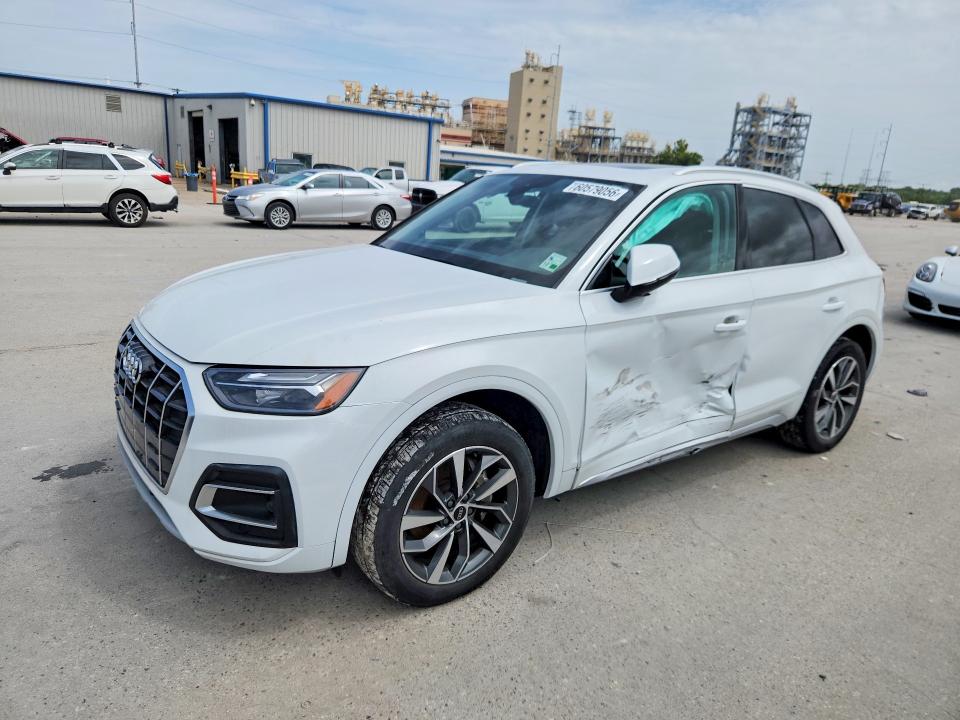 2021 Audi Q5 VIN WA1BAAFY3M2091620 — COPART salvage auction photo