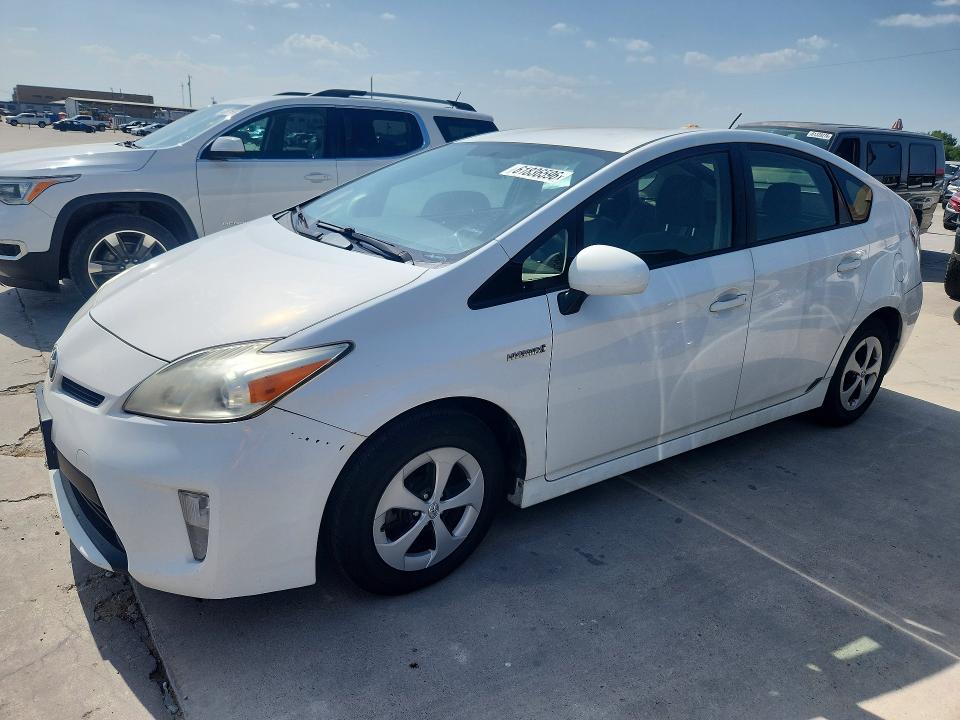 2013 Toyota Prius VIN JTDKN3DU7D5569753 COPART salvage auction — FRONT END, Tx - Certificate Of Title, sold $2,800 on 2026-07-27 (photo 1)