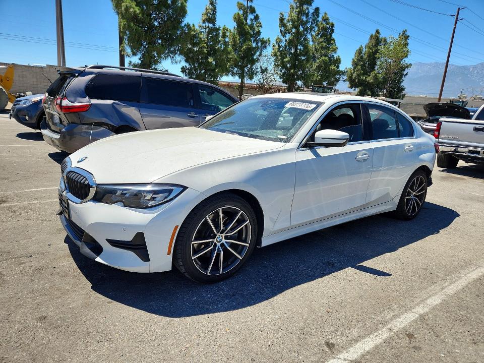 2019 BMW 3er VIN WBA5R1C57KAJ99390 COPART salvage auction — REAR END, Ca - Salvage Certificate, sold $4,650 on 2026-07-28 (photo 1)