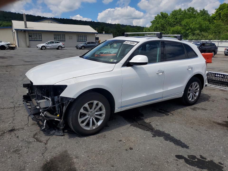2016 Audi Q5 VIN WA1L2AFP6GA079061 COPART salvage auction — FRONT END, Pa - Certificate Of Salvage, sold $4,200 on 2026-07-14 (photo 1)