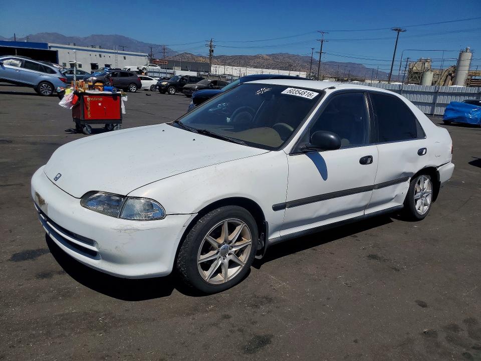 1992 Honda Civic VIN JHMEG8552NS032687 COPART salvage auction — SIDE, CA - SALVAGE CERTIFICATE, sold $250 on 2026-07-29 (photo 1)