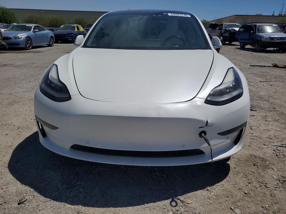 2020 Tesla Model 3 VIN 5YJ3E1EB8LF601256 COPART salvage auction — REAR END, Nv - Salvage Title, sold $5,700 on 2026-07-30 (photo 5)