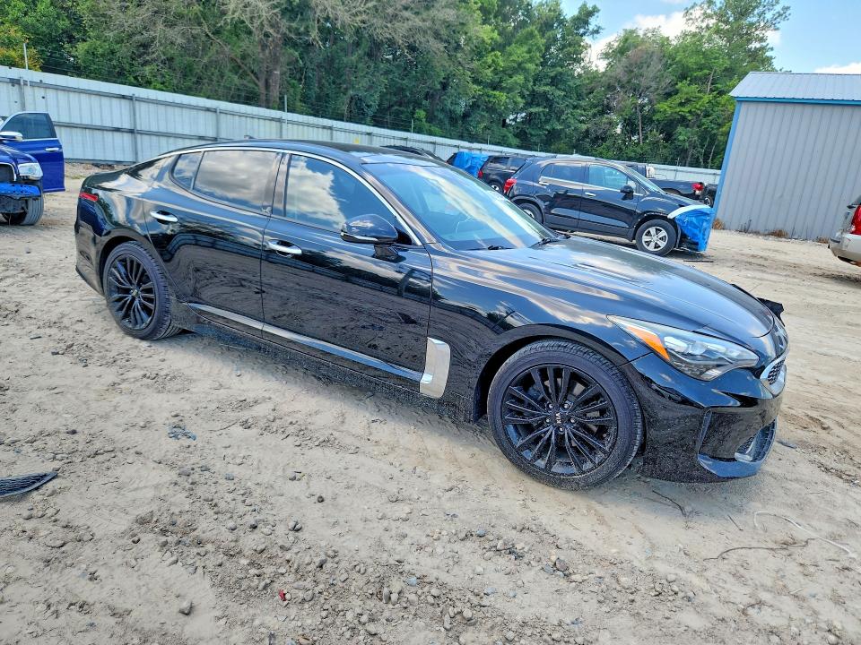 2018 Kia Stinger VIN KNAE25LAXJ6014226 COPART salvage auction — FRONT END, Fl - Cert Of Title Slvg Rebuildable, sold $7,300 on 2026-08-21 (photo 4)
