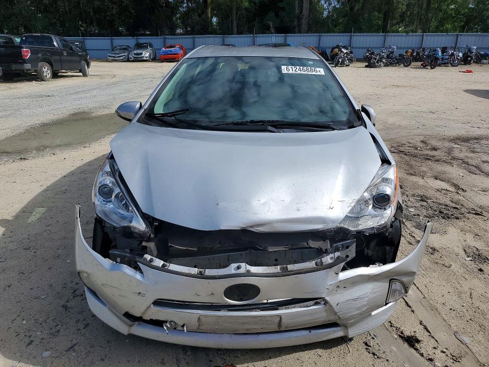 2013 Toyota Prius c VIN JTDKDTB3XD1545029 COPART salvage auction — FRONT END, FL - CERT OF TITLE SLVG REBUILDABLE, sold $375 on 2026-07-28 (photo 5)