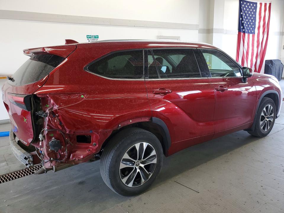 2020 Toyota Highlander VIN 5TDHZRBH0LS039706 COPART salvage auction — REAR END, Wa - Bill Of Sale, sold $6,400 on 2026-07-24 (photo 3)
