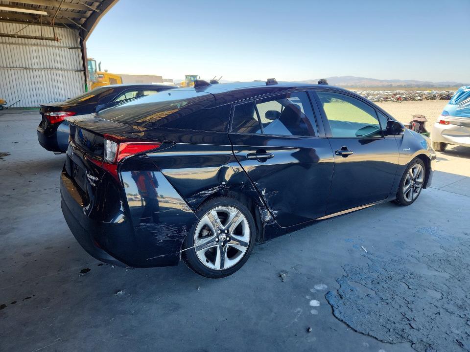 2022 Toyota Prius VIN JTDKAMFU0N3180402 COPART salvage auction — REAR END, CA - SALVAGE CERTIFICATE, sold $9,500 on 2026-08-20 (photo 3)