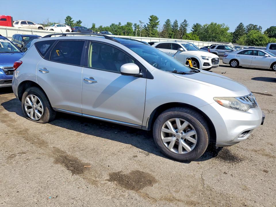 2013 Nissan Murano VIN JN8AZ1MW7DW319174 COPART salvage auction — VANDALISM, Pa - Certificate Of Salvage, sold $175 on 2026-07-28 (photo 4)