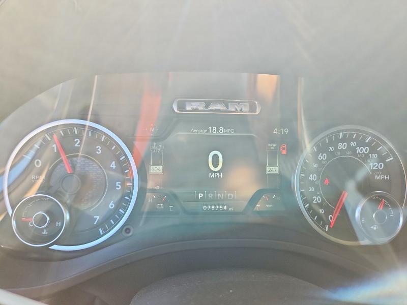 2019 Ram 1500 VIN 1C6SRFDT7KN865826 COPART salvage auction — HAIL, WI - CERTIFICATE OF TITLE, sold $15,600 on 2026-07-27 (photo 9)