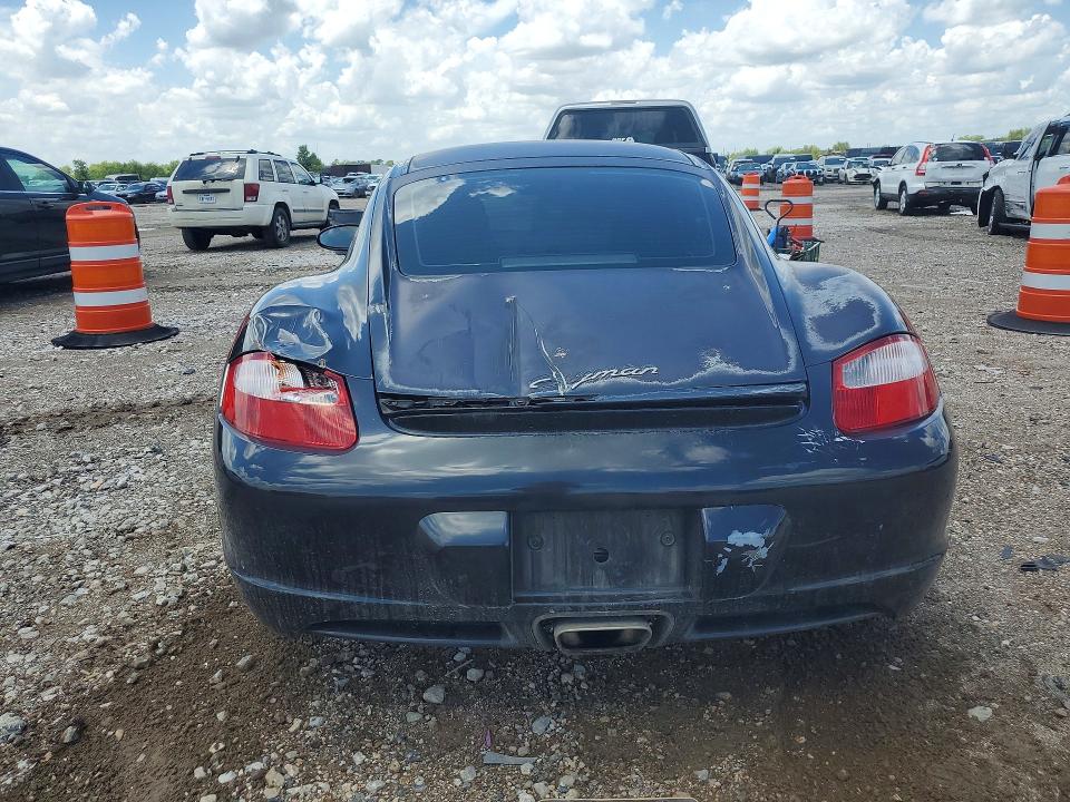 2007 Porsche Cayman VIN WP0AA29817U762276 COPART salvage auction — REAR END, TX - SALVAGE VEHICLE TITLE (P), sold $4,500 on 2026-07-13 (photo 6)