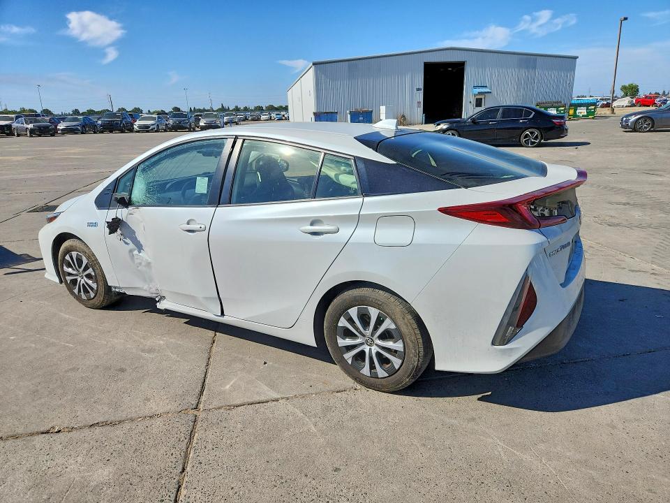2021 Toyota Prius VIN JTDKAMFP1M3173435 COPART salvage auction — SIDE, CA - SALVAGE CERTIFICATE, sold $3,750 on 2026-07-27 (photo 2)