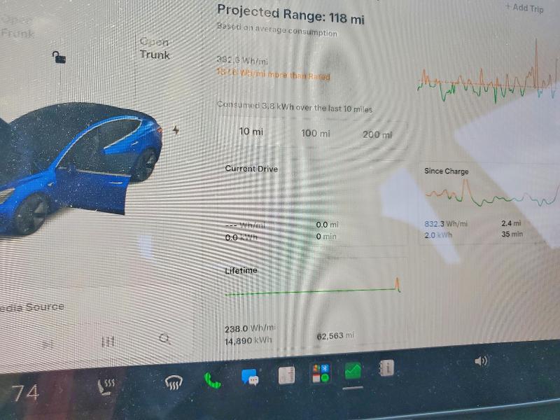 2018 Tesla Model 3 VIN 5YJ3E1EB8JF130397 COPART salvage auction — FRONT END, Ny - Mv-907A Salvage Certificate, sold $7,400 on 2026-07-16 (photo 9)