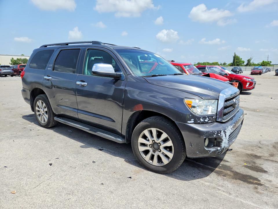 2011 Toyota Sequoia VIN 5TDJY5G10BS040474 COPART salvage auction — DAMAGE HISTORY, FL - CERT OF TITLE W/SLVG HISTORY, sold $2,750 on 2026-07-21 (photo 4)