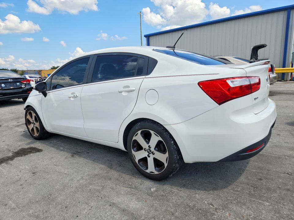2013 Kia Rio VIN KNADN4A3XD6245925 COPART salvage auction — FRONT END, Fl - Cert Of Title Slvg Rebuildable, sold $300 on 2026-07-30 (photo 2)