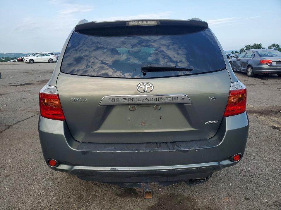 2008 Toyota Highlander VIN JTEES43AX82009988 COPART salvage auction — FRONT END, PA - CERTIFICATE OF SALVAGE, sold $1,550 on 2026-07-28 (photo 6)