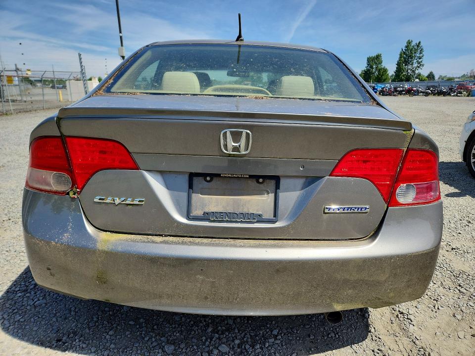 2007 Honda Civic hybrid VIN JHMFA36257S019755 COPART salvage auction — FRONT END, Or - Certificate Of Title, sold $200 on 2026-07-07 (photo 6)