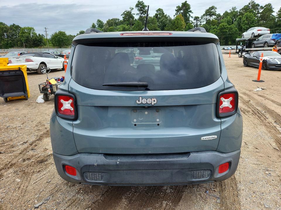 2017 Jeep Renegade VIN ZACCJABBXHPE90225 COPART salvage auction — MINOR DENT/SCRATCHES, La - Certificate Of Title (P), sold $125 on 2026-07-21 (photo 6)
