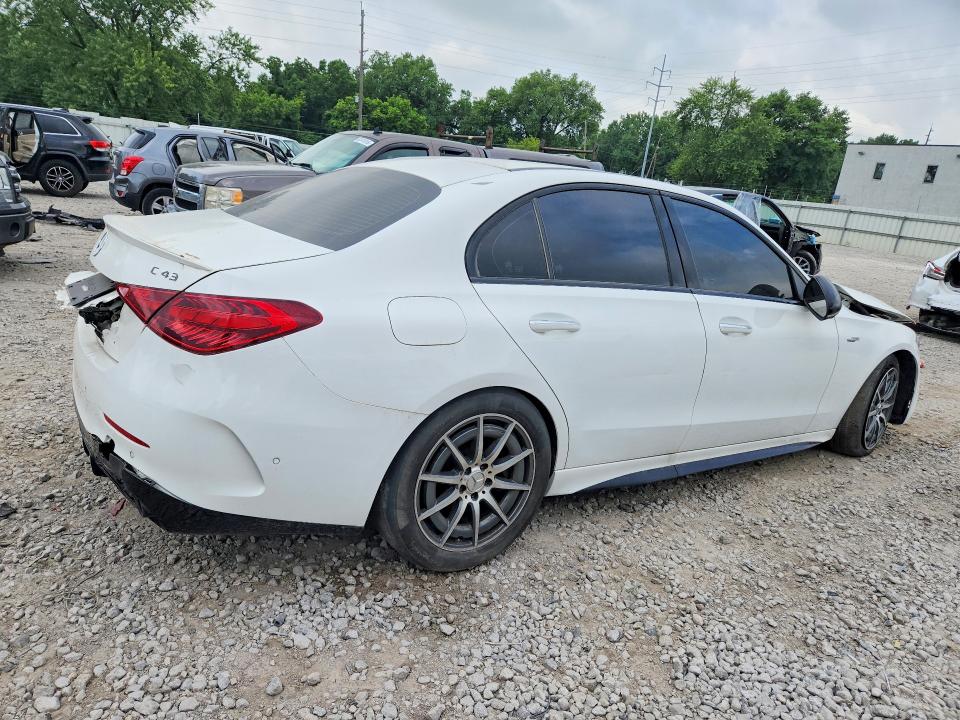 2023 Mercedes-benz C-klasse amg VIN W1KAF8HB7PR101247 COPART salvage auction — FRONT END, In - Certificate Of Title, sold $12,000 on 2026-07-28 (photo 3)