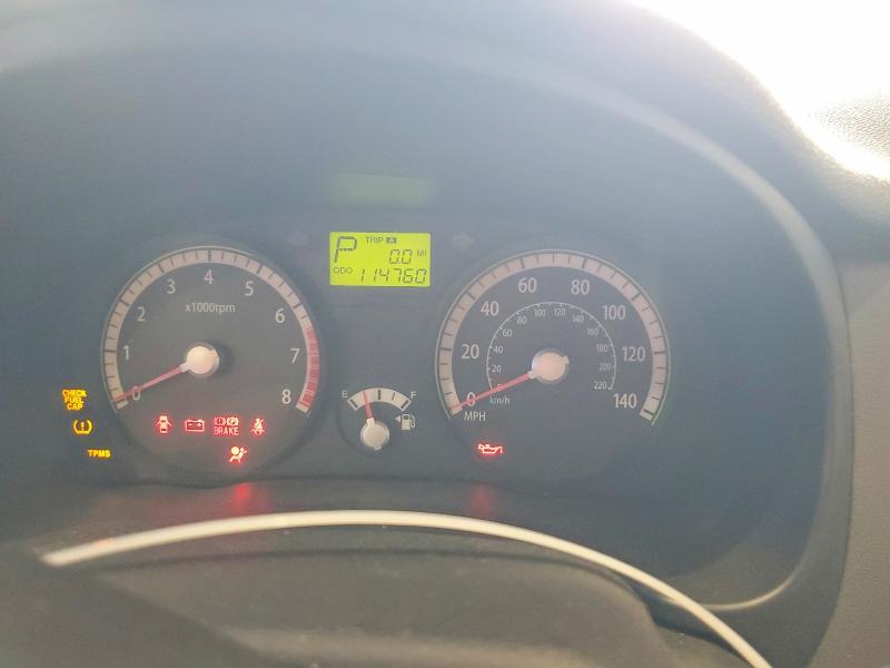 2009 Kia Rio VIN KNADE223796544993 COPART salvage auction — MINOR DENT/SCRATCHES, Ky - Certificate Of Title, sold $275 on 2026-07-27 (photo 9)