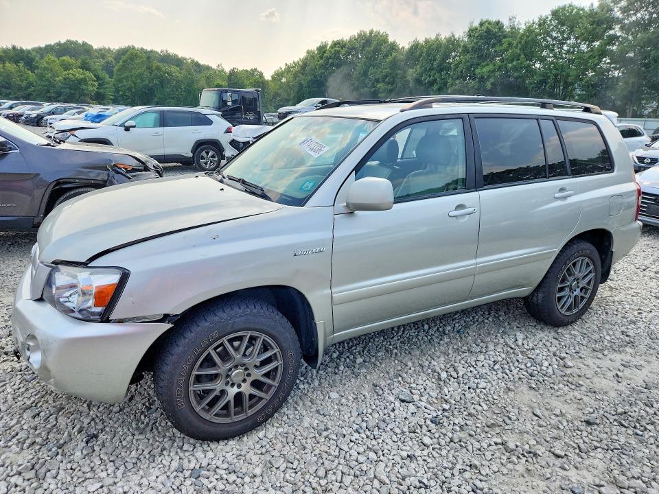 2004 Toyota Highlander VIN JTEEP21A440030835 COPART salvage auction — FRONT END, Ma - Cert Of Title-Reconstrctd Coll, sold $125 on 2026-07-29 (photo 1)