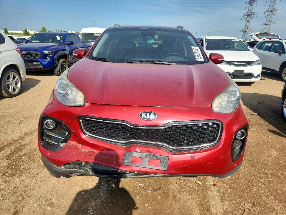 2017 Kia Sportage VIN KNDPNCAC8H7167722 COPART salvage auction — FRONT END, Il - Salvage Certificate, sold $375 on 2026-07-30 (photo 5)
