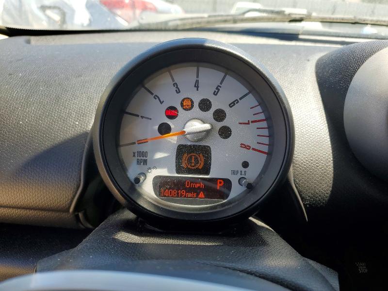 2012 Mini Cooper VIN WMWZC5C56CWL57409 COPART salvage auction — MECHANICAL, Ca - Dis/Dlr/Exp Only Clean Title, sold $600 on 2026-08-04 (photo 9)