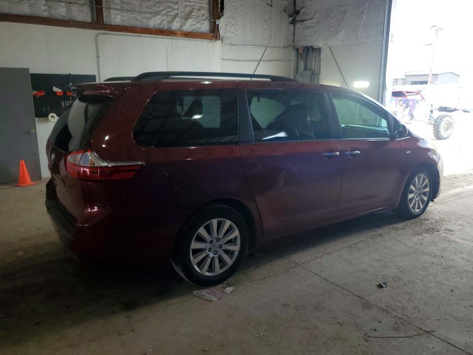 2017 Toyota Sienna VIN 5TDDZ3DC2HS173332 COPART salvage auction — MINOR DENT/SCRATCHES, Va - Certificate Of Title, sold $6,300 on 2026-07-27 (photo 3)