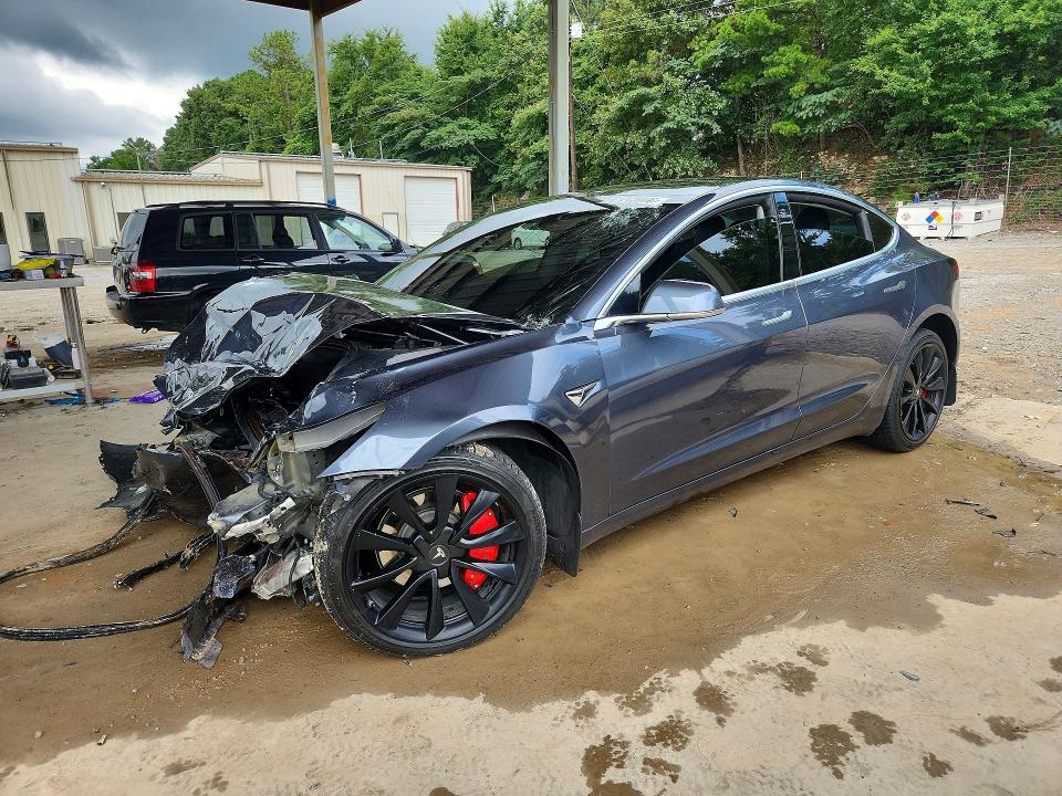 2020 Tesla Model 3 VIN 5YJ3E1EB5LF619925 COPART salvage auction — FRONT END, Al - Cert Of Title-Salvage Title, sold $150 on 2026-07-28 (photo 1)