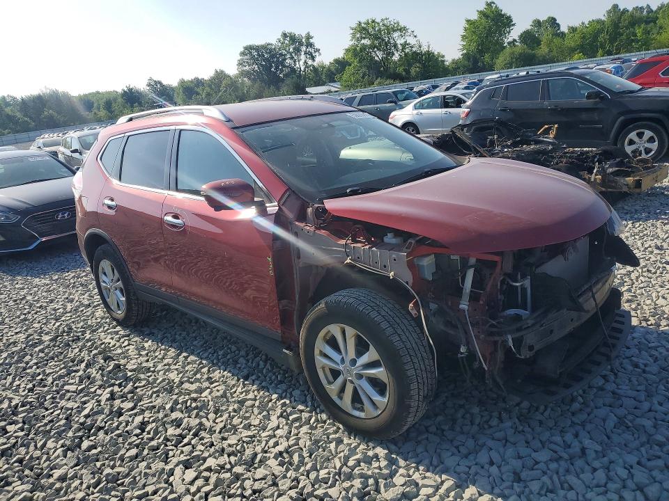 2016 Nissan Rogue VIN KNMAT2MV1GP648185 COPART salvage auction — FRONT END, Oh - Cert Of Title-Salvage, sold $1,350 on 2026-07-13 (photo 4)